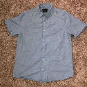 Blue short sleeve collard shirt